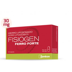 Fisiogen Ferro Forte 30 mg 30 capsulas. Hierro liposomado 