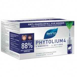 Phytolium 4 Tratamiento anti-caída estimulador de crecimiento 12 dosis