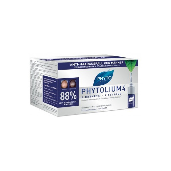 Phytolium 4 Tratamiento anti-caída estimulador de crecimiento 12 dosis