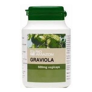 Graviola (soursop) leaf 500mg. 90 capsules Rio Amazon