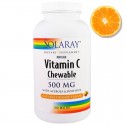 Solaray Vitamina C 500 sabor naranja 100 comprimidos masticables
