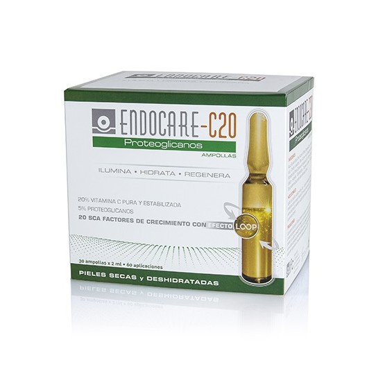 Endocare C20 Proteoglycans 30 ampoules - Dry and dehydrated skin