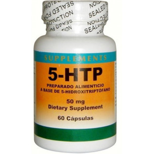 Pal HTP 5-Hydroxytryptophan 50 mg. 60 capsules